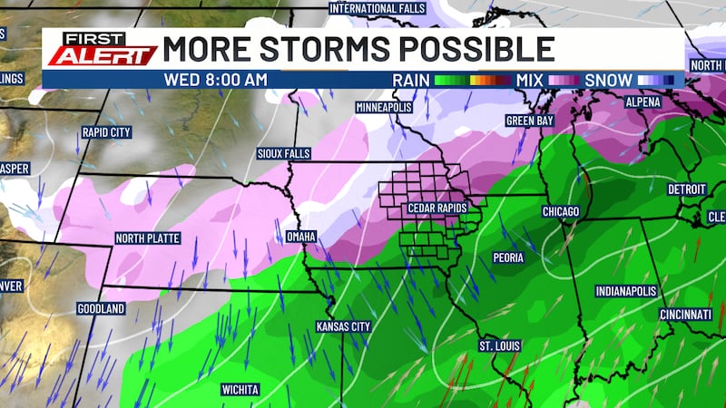 Midweek storm system next week