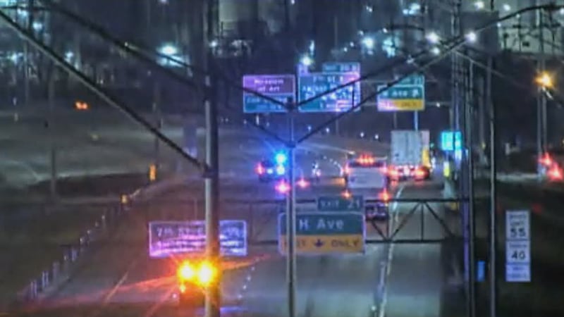 Photo from an early morning crash in Cedar Rapids.