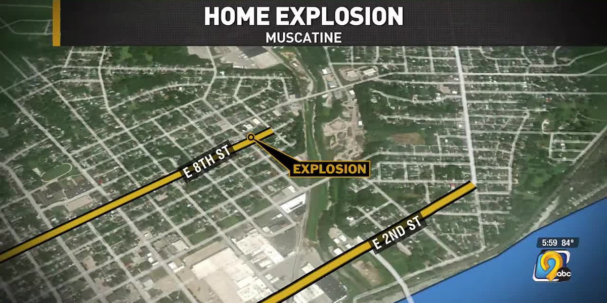 Ai Fish Exploding House Explosion in Muscatine, Iowa