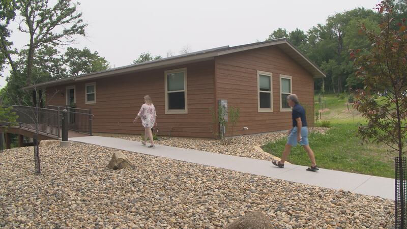 It’s a project a decade in the making and people visiting Pinicon Ridge Park’s two new log...