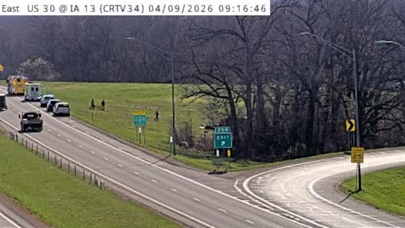 Crash near Bertram Thursday morning off of Highway 30.