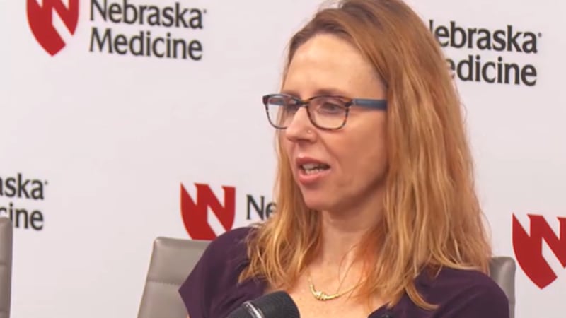 A woman in Nebraska is being praised for undergoing a new treatment for MS.