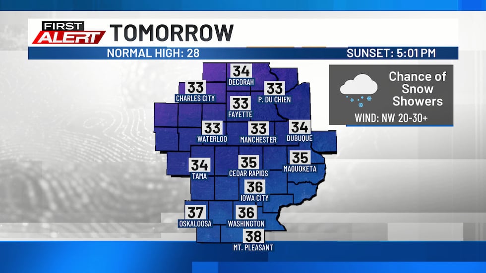 Tomorrow's First Alert Forecast.