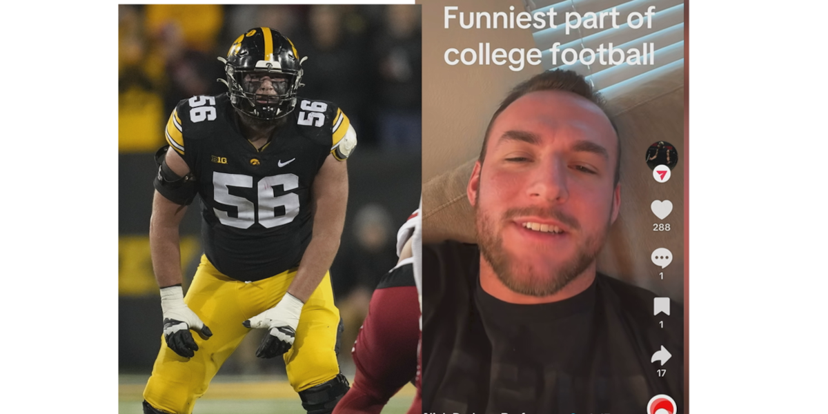 From turf to TikTok: Former Iowa lineman Nick DeJong finds new audience online