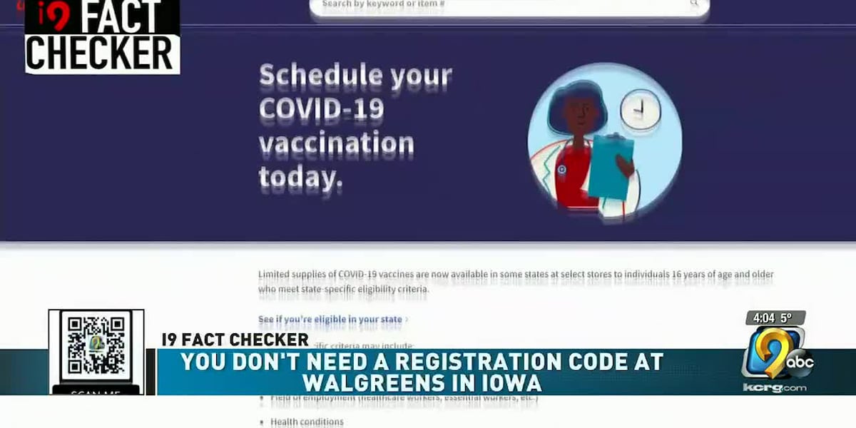 Walgreens Rsc Qr Code Iowan seeking vaccinations at Walgreens confused by registration code ...