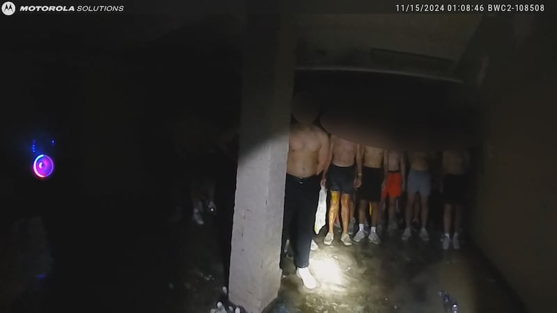 Police body camera footage released following a viral YouTube video shows the scene officers...