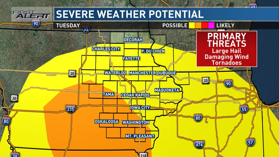 Normal Storm Above normal temperatures on Sunday with severe storms possible Monday ...