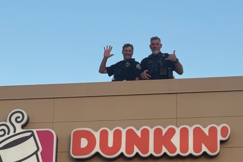2026 Marion PD Cop on a Rooftop