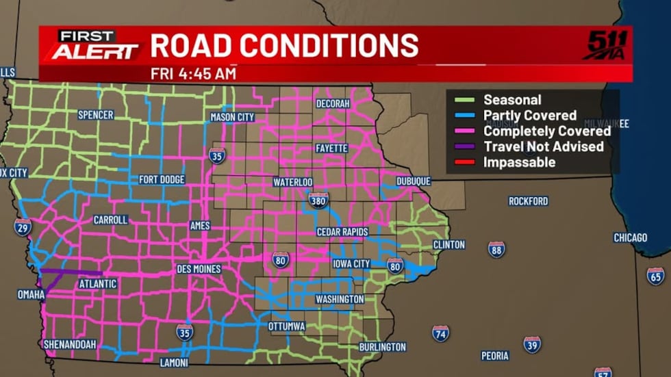 KCRG Road Conditions