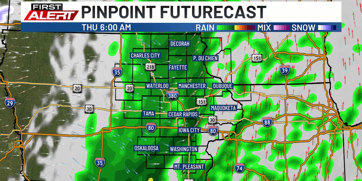 Windy Thursday Wet, windy Thursday as temperatures tumble