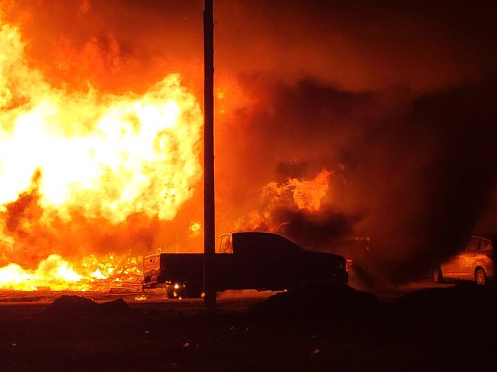 Two injured, home destroyed in Shellsburg fire