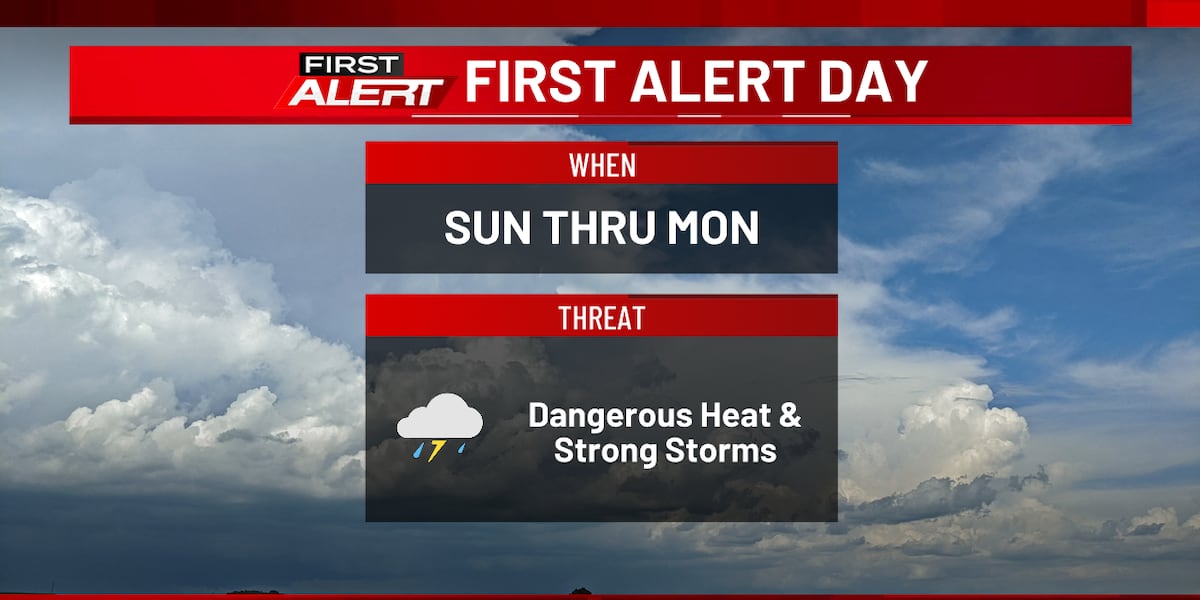 First Alert Days ahead as heat & humidity build