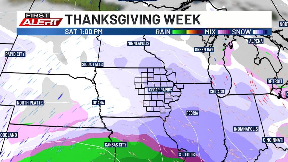 End of Week Rain and Snow Mix Chance
