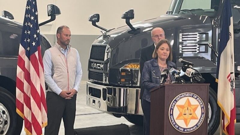 Iowa Attorney General Brenna Bird announces latest lawsuit targeting the Biden administration...