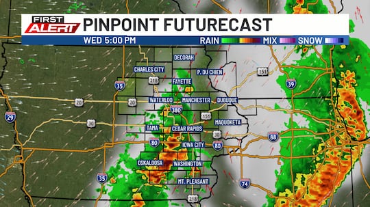 Storms are likely to redevelop on Wednesday afternoon and evening.