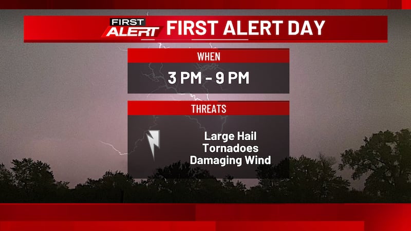 FIRST ALERT DAY: Timing and impacts of Tuesday’s severe storm