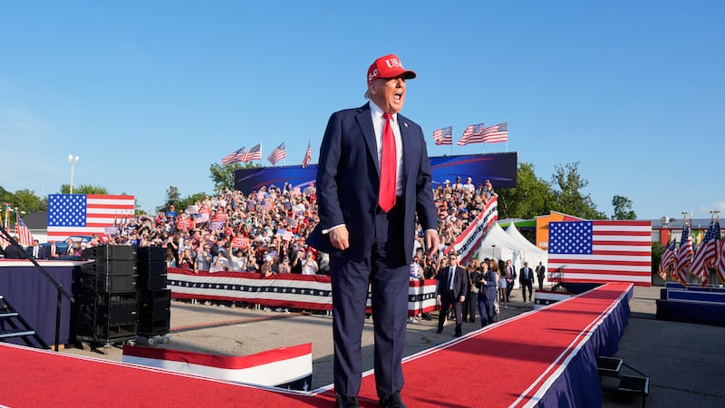 Trump rally in Clive met with protesters outside venue
