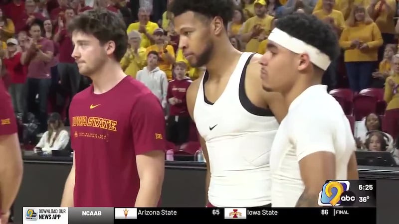 No. 6 Iowa State blows out Sun Devils 86-65 after scoring 24 straight points in 2nd half