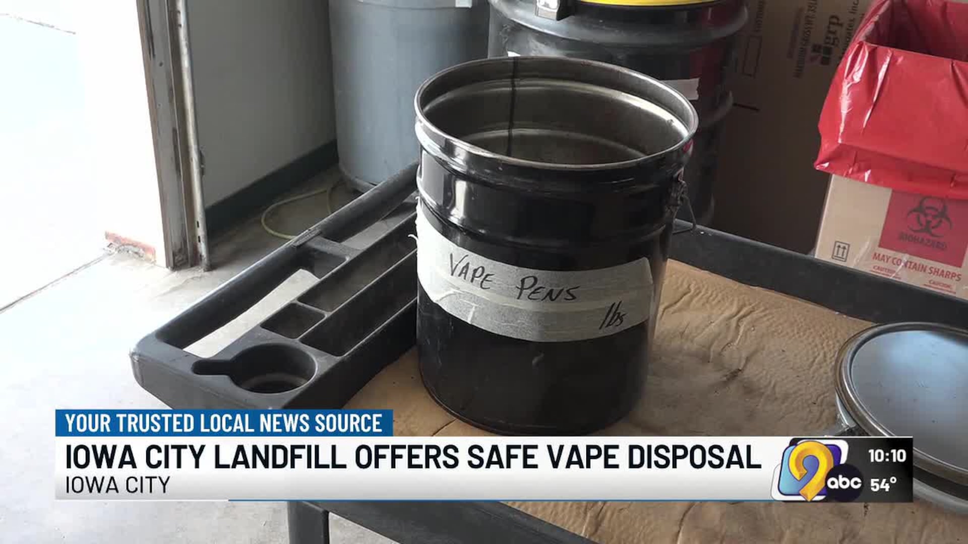 Iowa City Landfill now offering safe vape disposal, citing dangers from improperly trashed e-cigarettes Iowa City Landfill now offering safe vape disposal, citing dangers from improperly trashed e-cigarettes