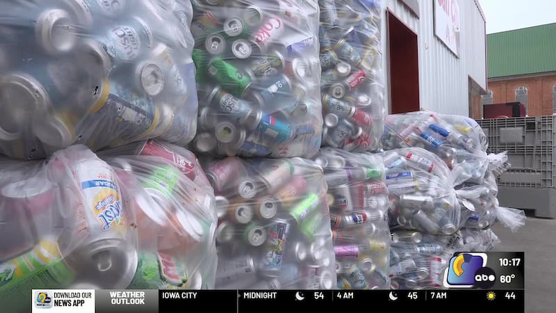 Most people toss empty bottles and cans without a second thought, but in Dubuque, empty cans...
