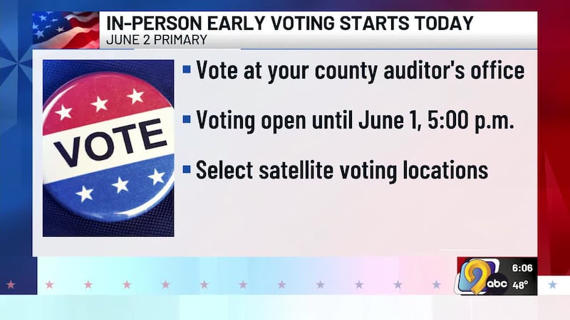 Early in-person voting begins 20 days before Iowa’s June 2 primary election.