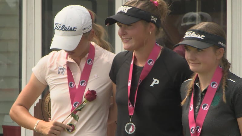 Pleasant Valley’s Camille Wood rallies CR Prairie’s Wachtl in state championship playoff hole