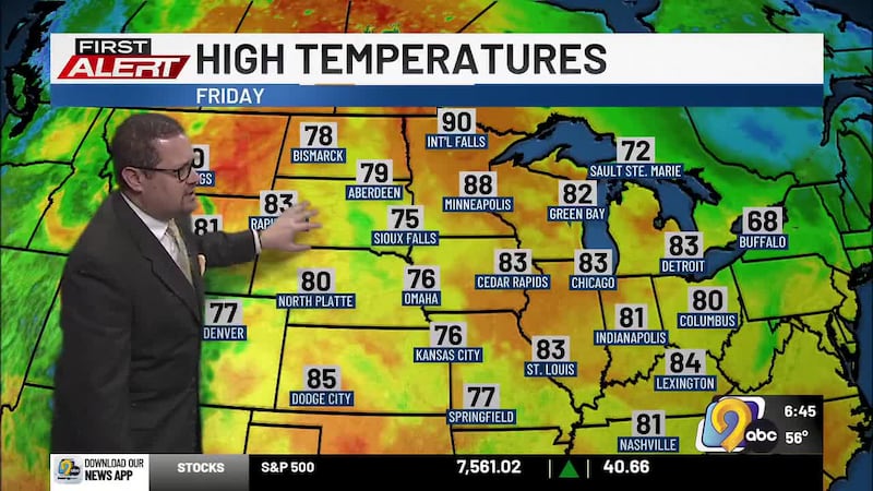 KCRG TV9 First Alert Storm Team's Justin Roberts has your weekend forecast including mild...