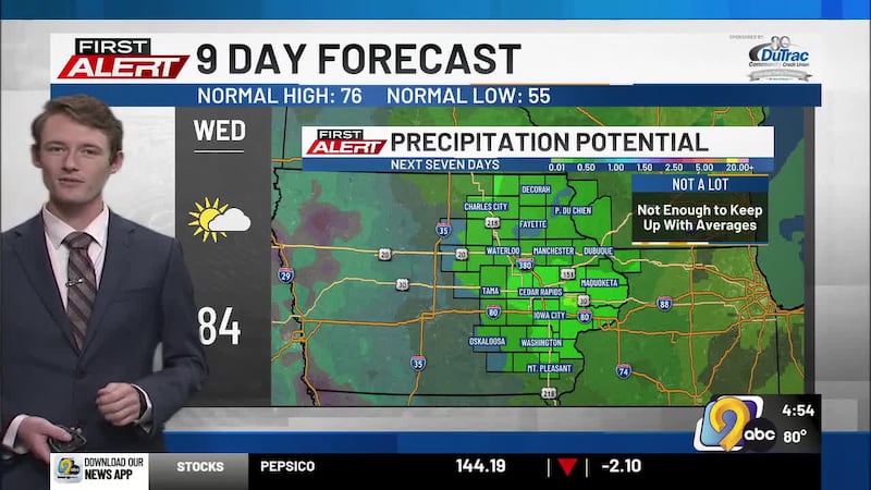First Alert Meteorologist AJ Rickman takes a detailed look at the 9-day forecast, which is...