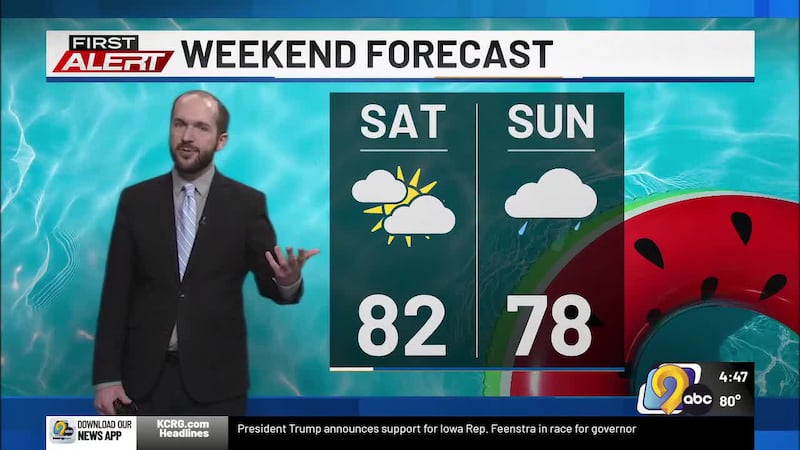 First Alert Meteorologist Corey Thompson has a detailed look at the forecast for eastern Iowa...