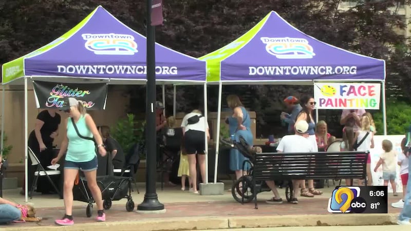Thousands of people packed downtown Cedar Rapids Saturday morning for the first farmers market...
