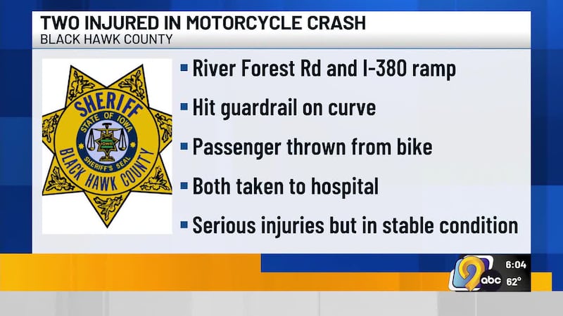 Both suffered serious but non-life-threatening injuries and were in stable condition.