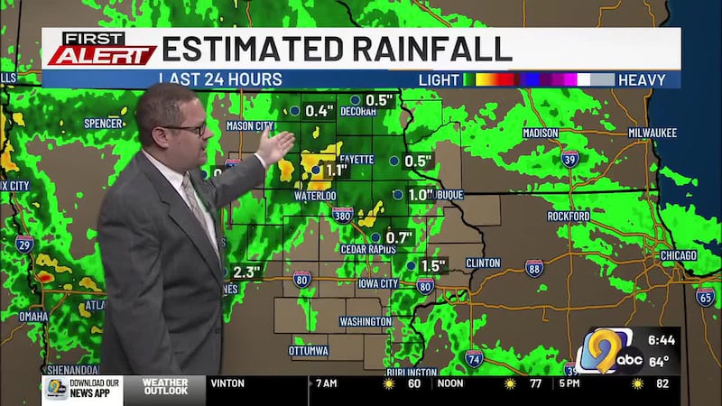 KCRG TV9 First Alert Storm Team's Justin Roberts has your latest forecast including a few...