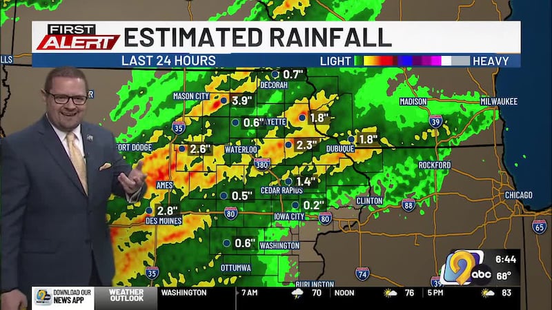 KCRG TV9 First Alert Storm Team's Justin Roberts has your latest forecast including heat,...