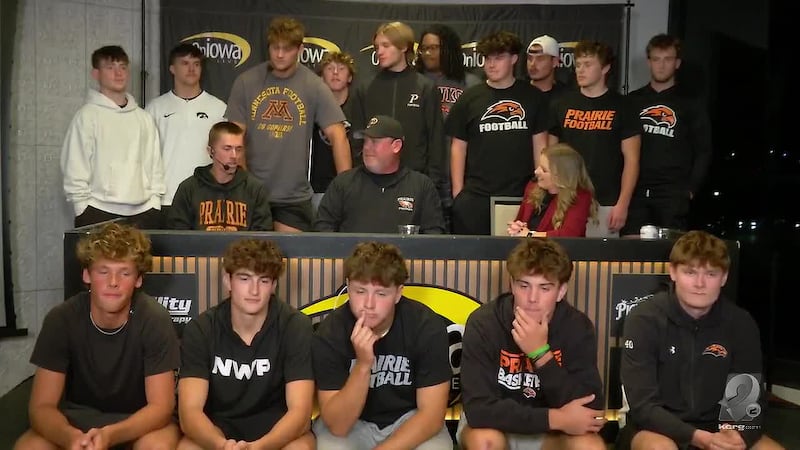 The Prairie High School Football Team joins OnIowa Live.