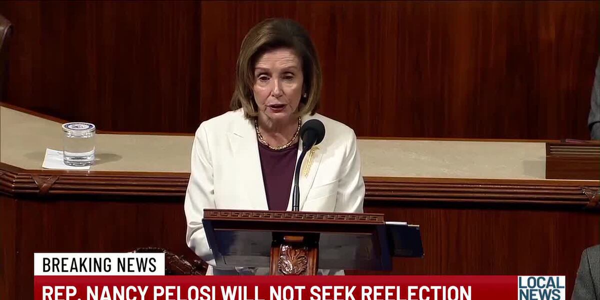 Breaking News: Nancy Pelosi announces she will not seek reelection to ...