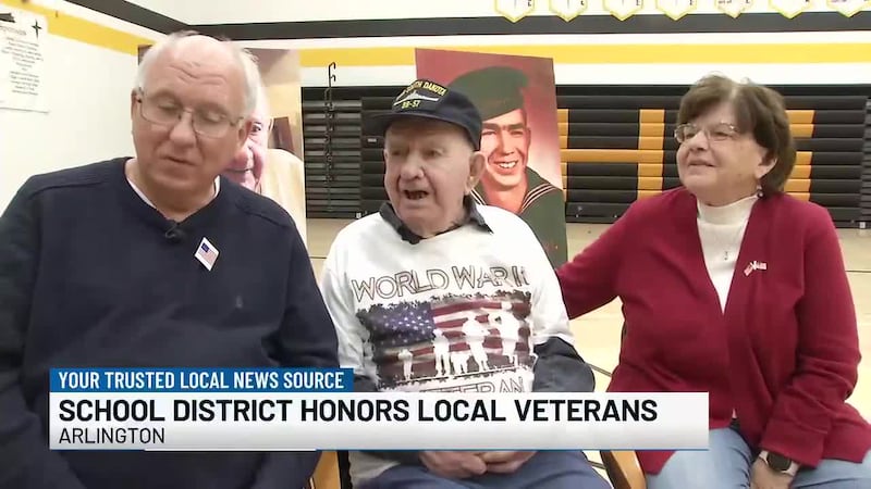 The Starmont School District celebrated several local veterans Monday, including one who is...