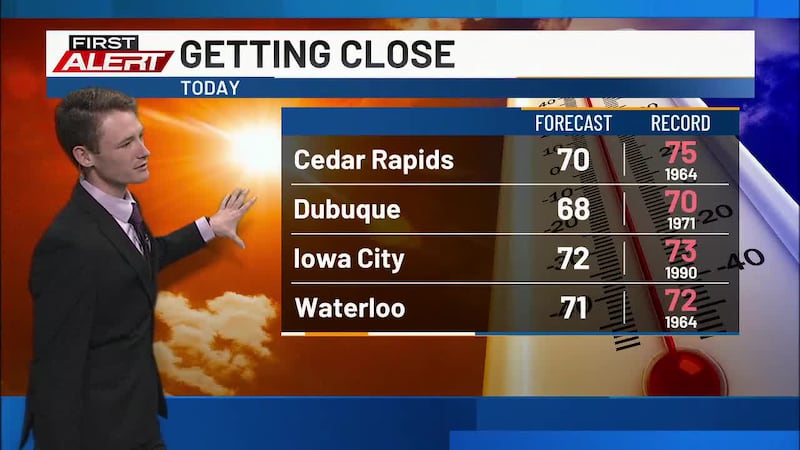 KCRG-TV9 First Alert Storm Team Meteorologist AJ Rickman has your latest First Alert Forecast,...